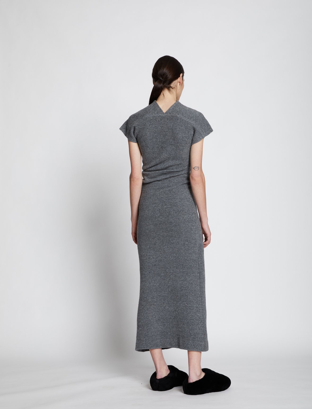 Wool Knit Twisted Dress #2