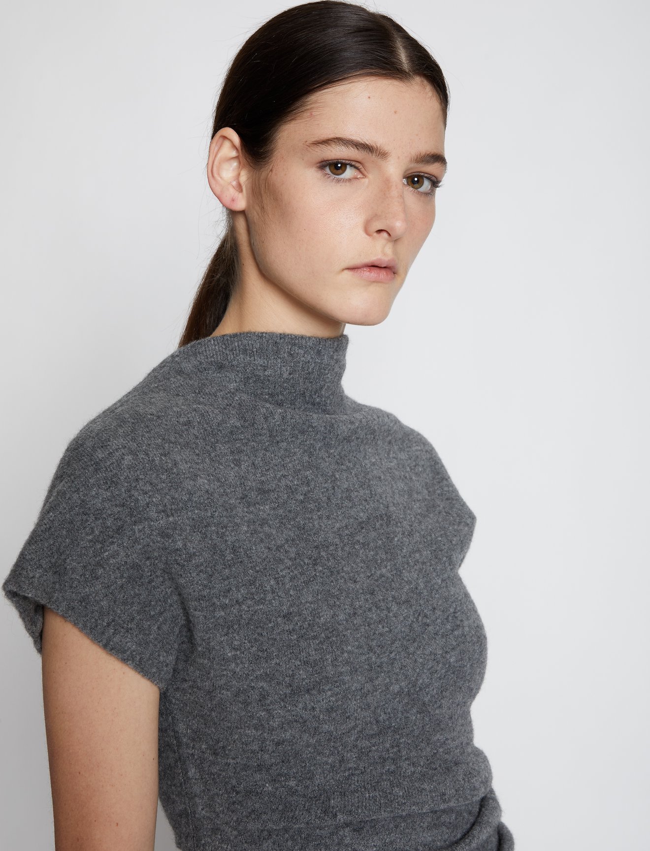 Wool Knit Twisted Dress #3