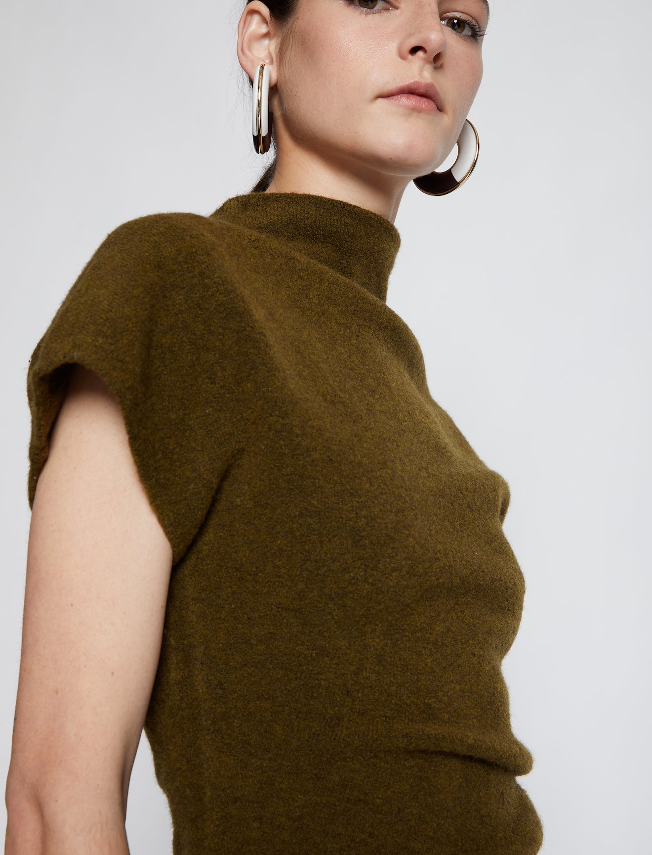 Wool Knit Twisted Dress #3