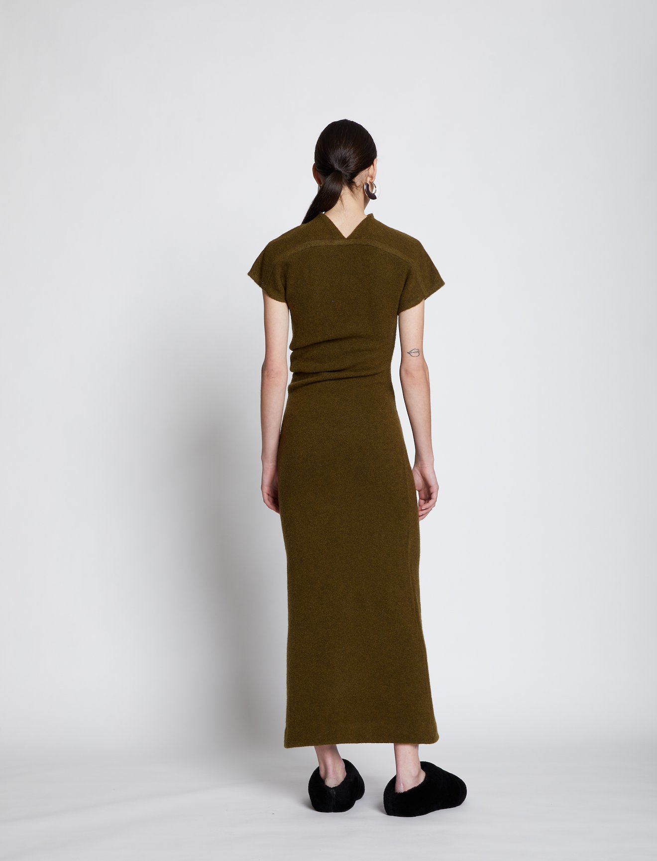 Wool Knit Twisted Dress #2