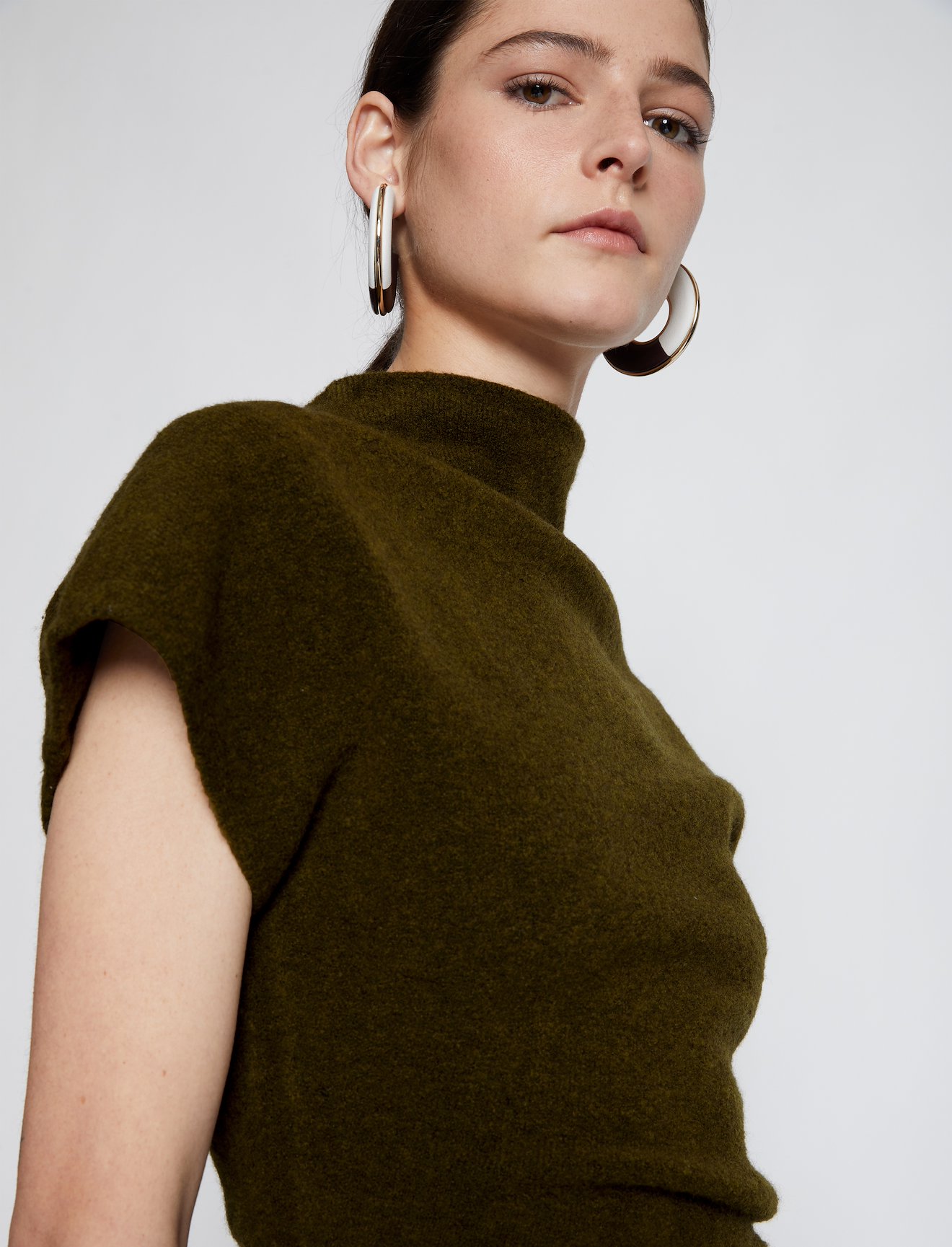 Wool Knit Twisted Dress #3