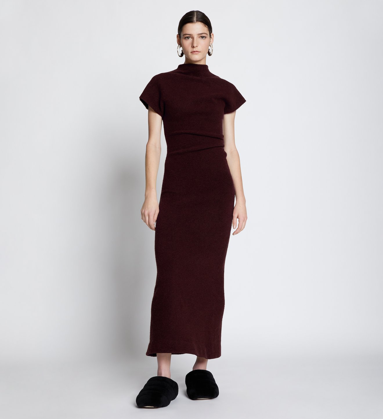 Wool Knit Twisted Dress