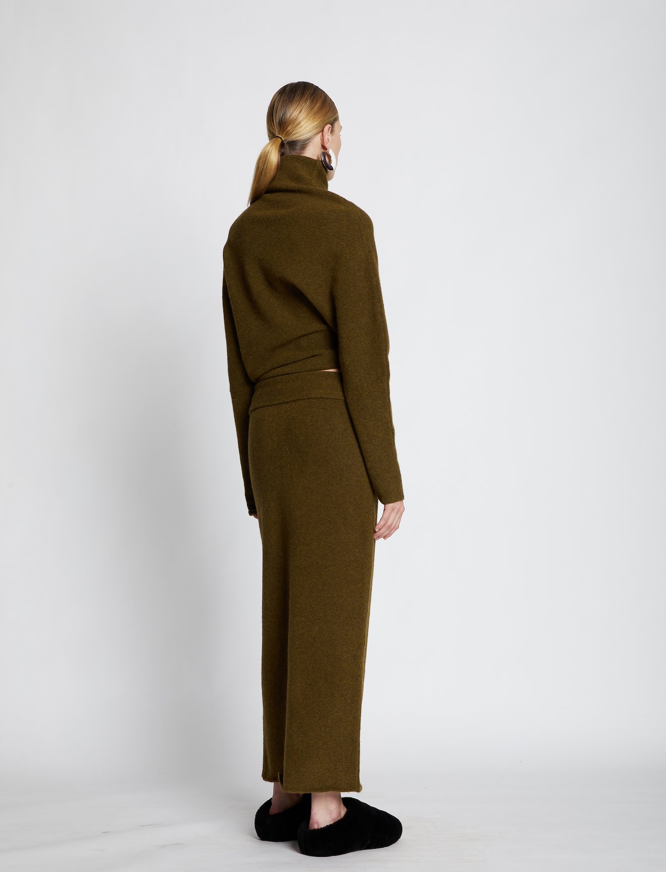Wool Knit Twisted Turtleneck #2