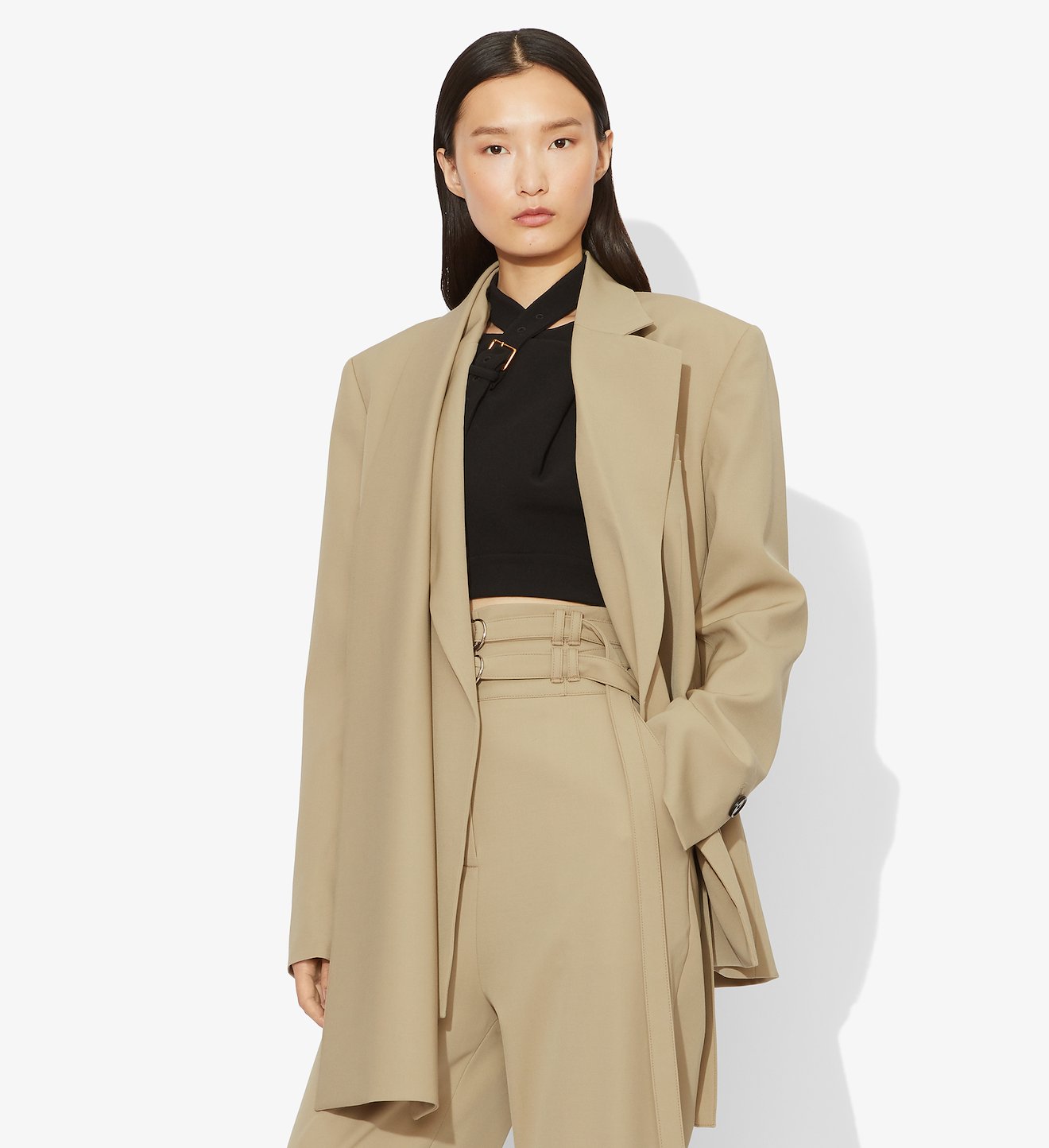 Wool Scarf Blazer