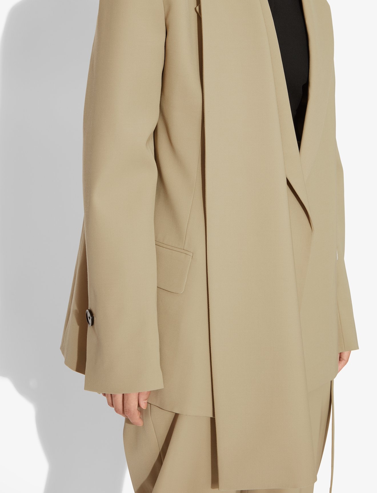Wool Scarf Blazer #3