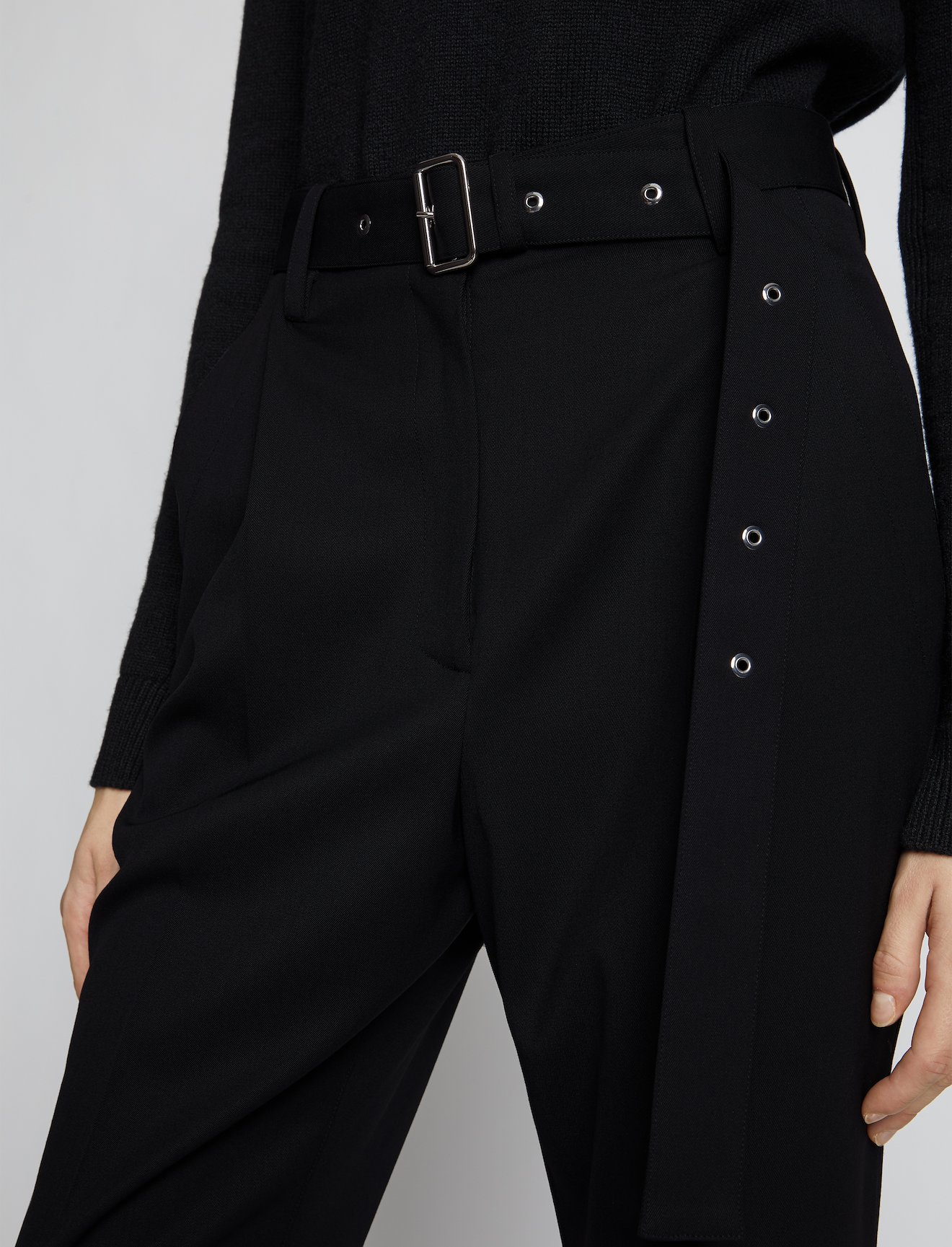 Wool Suiting Carrot Pants #3