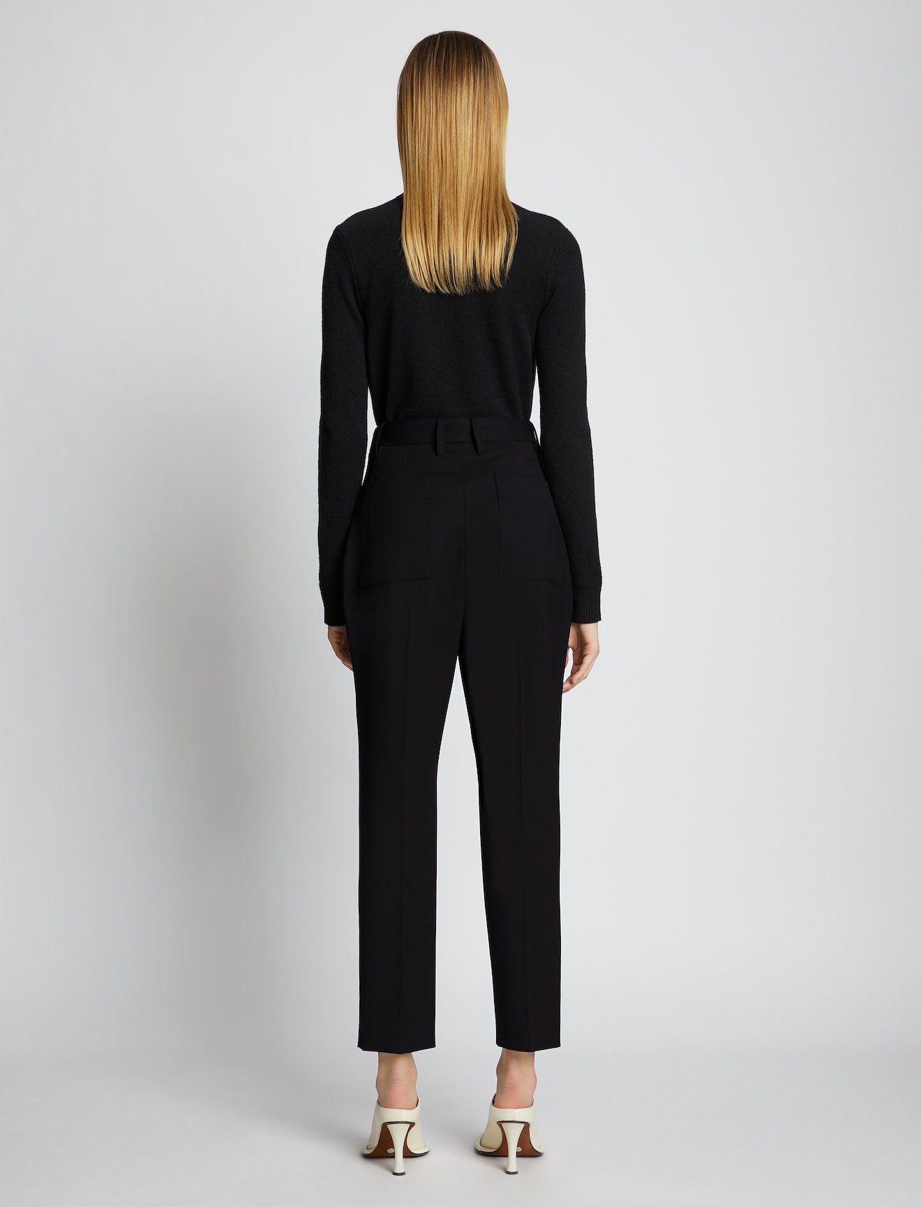 Wool Suiting Carrot Pants #2
