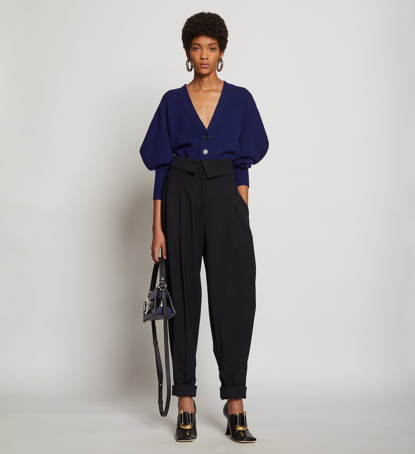 Wool Suiting Tapered Pants