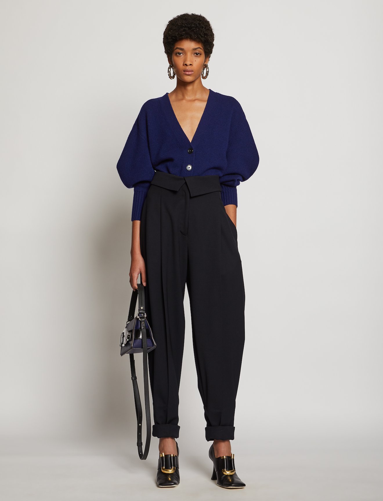 Wool Suiting Tapered Pants #1