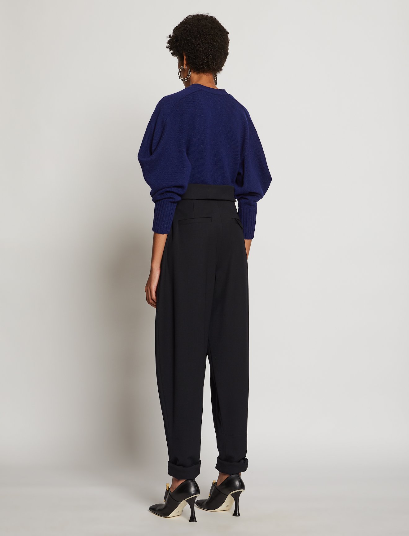 Wool Suiting Tapered Pants #3