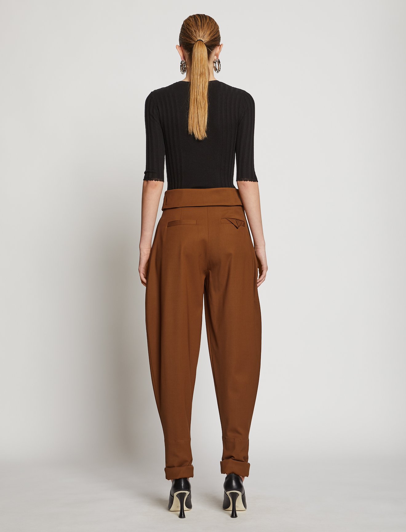 Wool Suiting Tapered Pants #2
