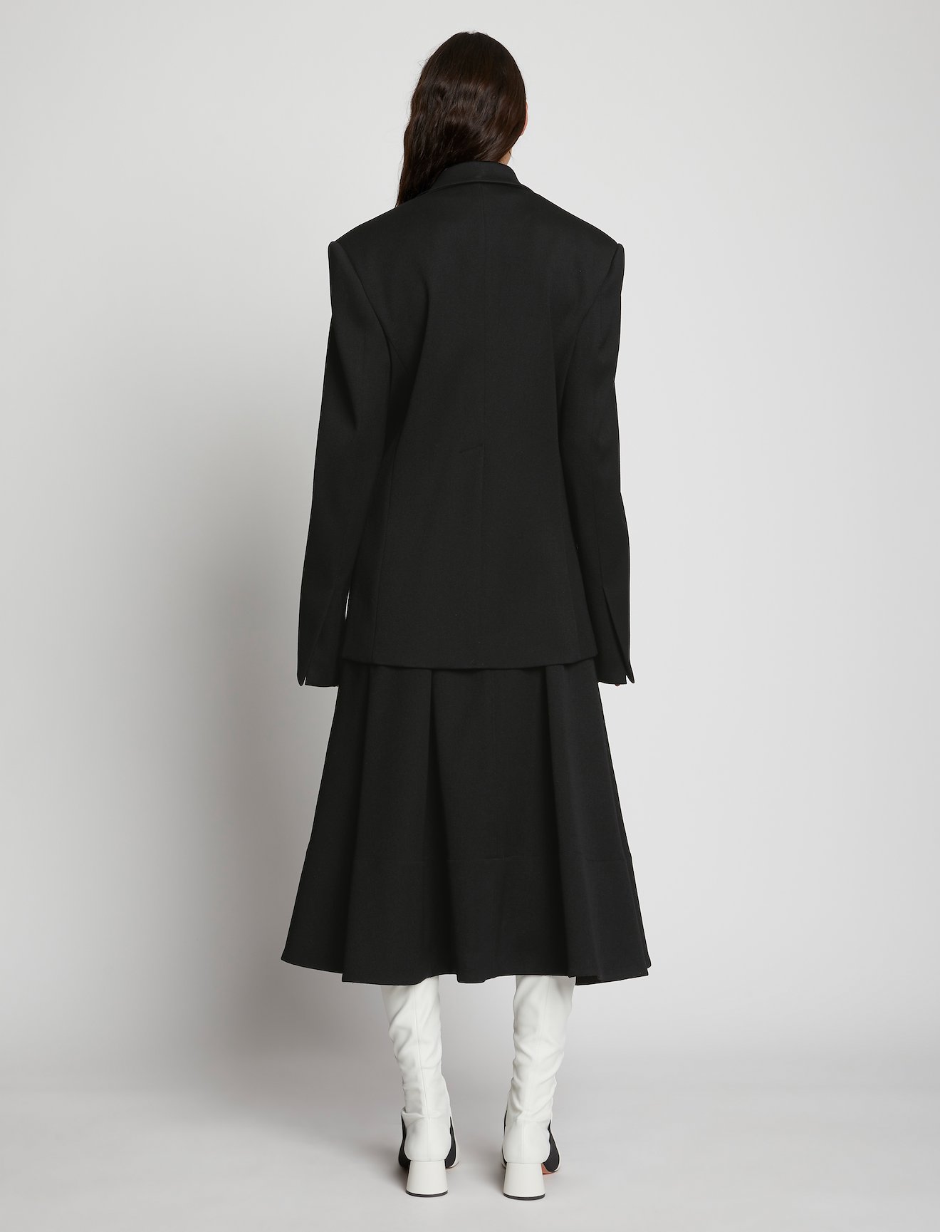 Wool Twill Double Breasted Blazer #3