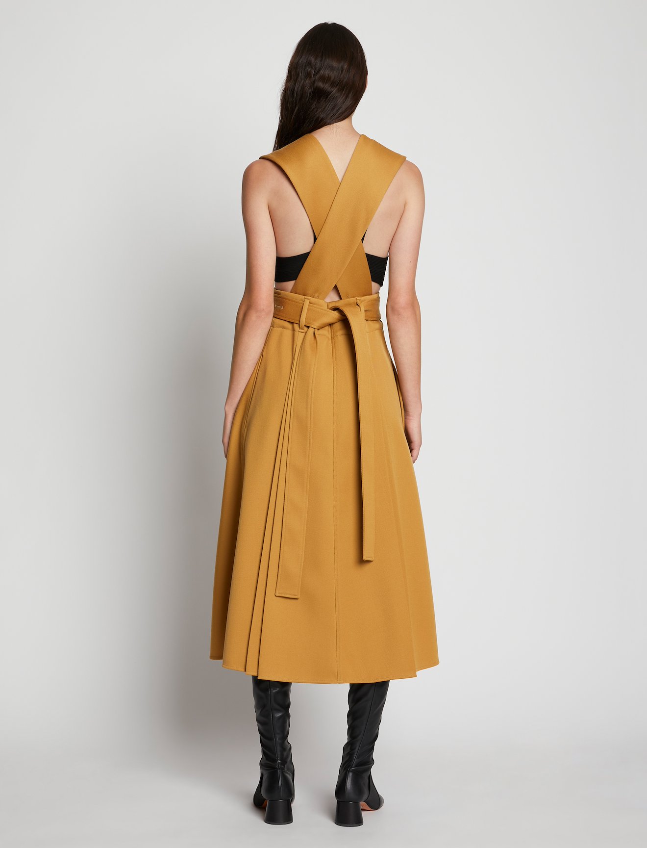 Wool Twill Pinafore Dress #2