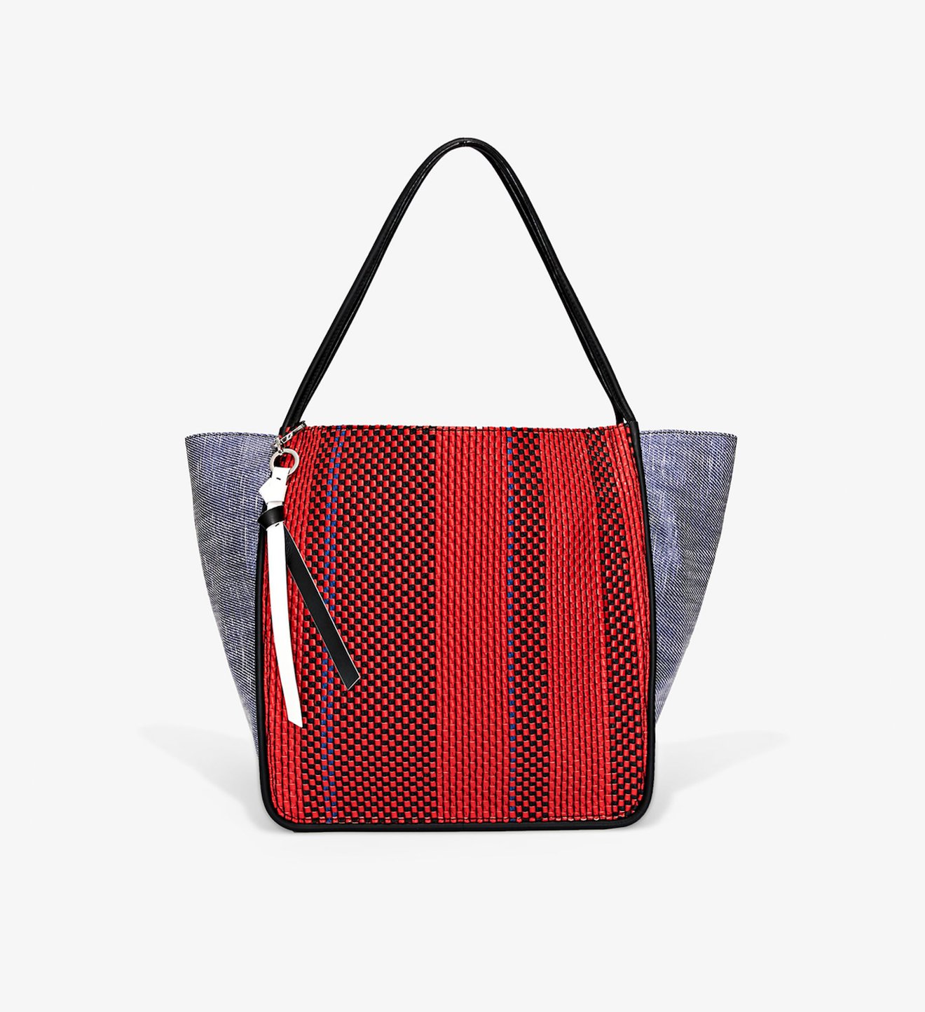 woven panelled XL tote bag