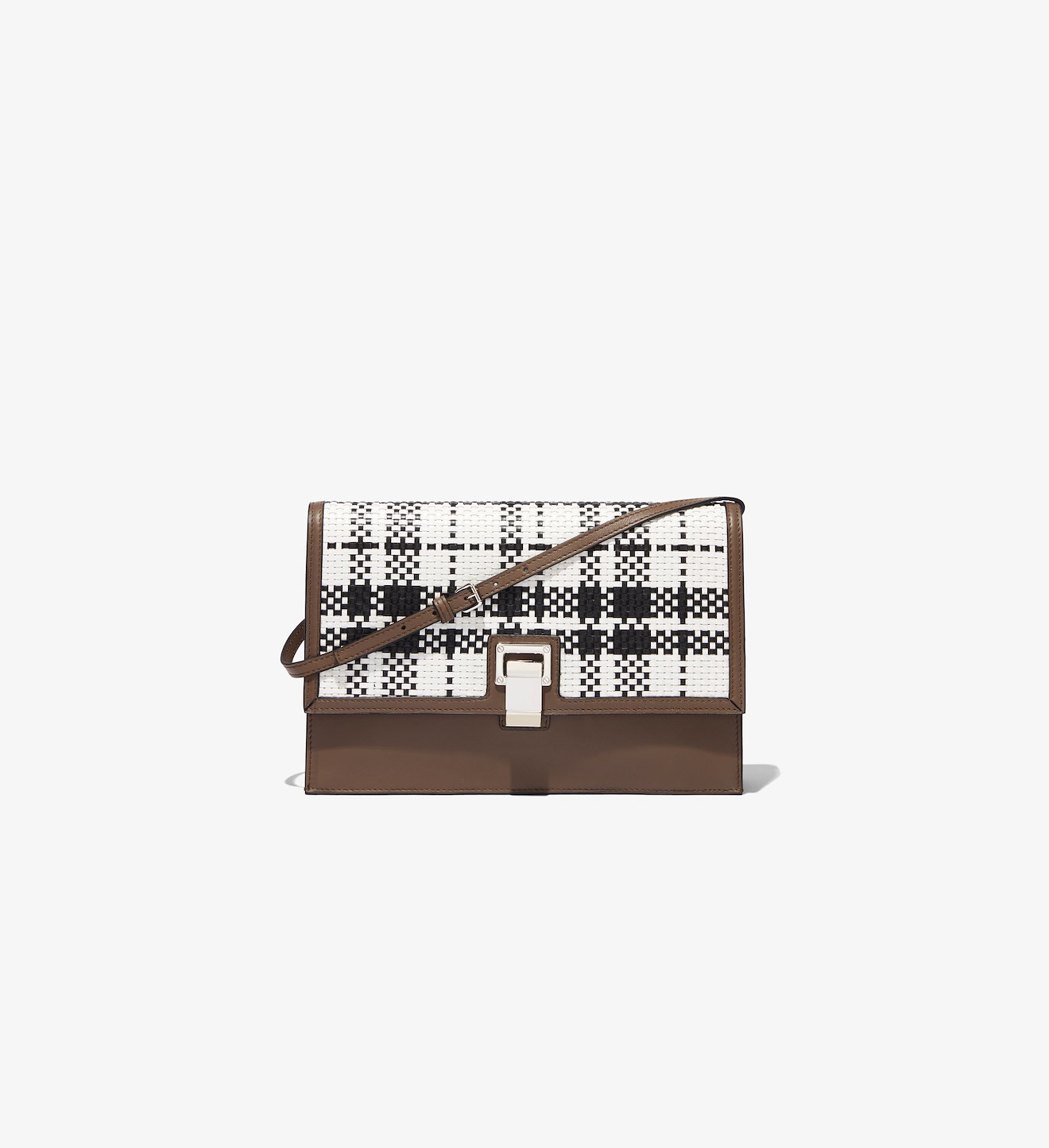 Woven Plaid Lunch Bag