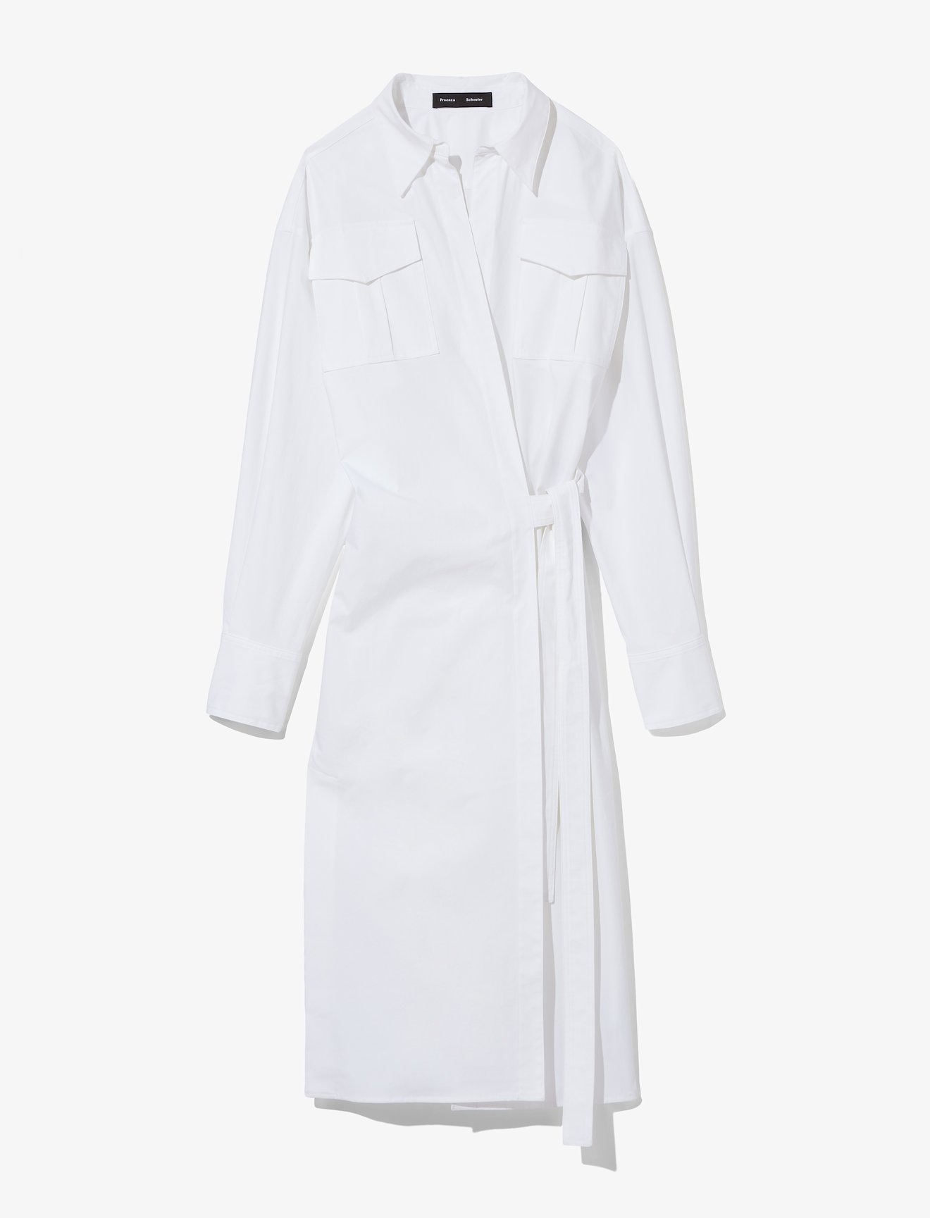 Wrapped Poplin Shirt Dress #4