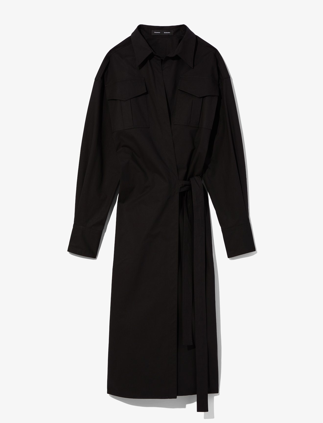 Wrapped Poplin Shirt Dress #4