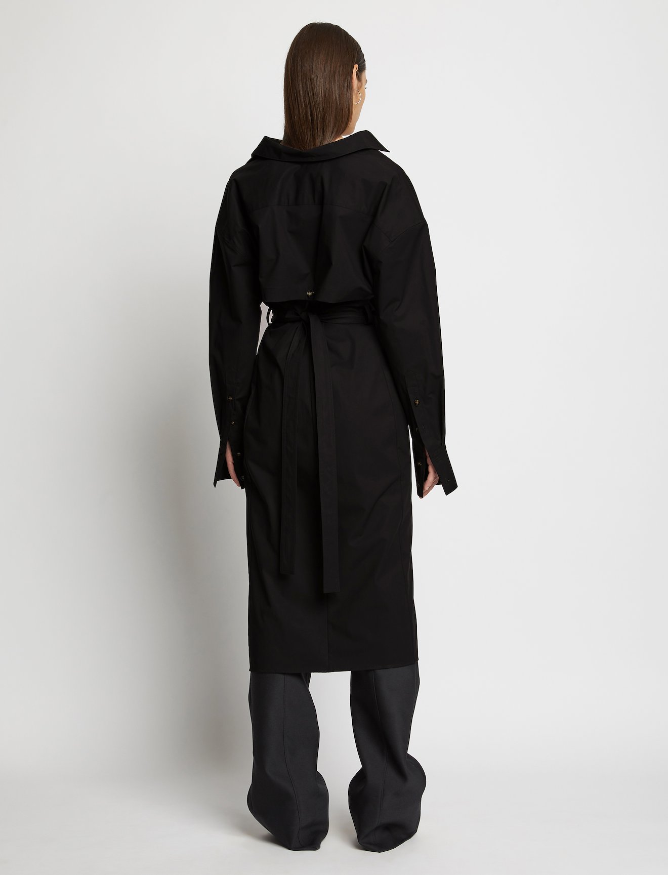 Wrapped Poplin Shirt Dress #2