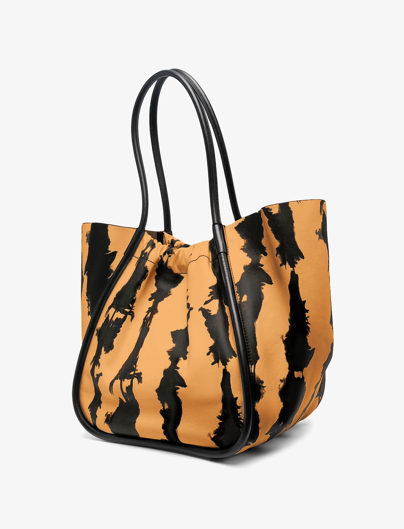 XL Tie Dye Ruched Tote #1