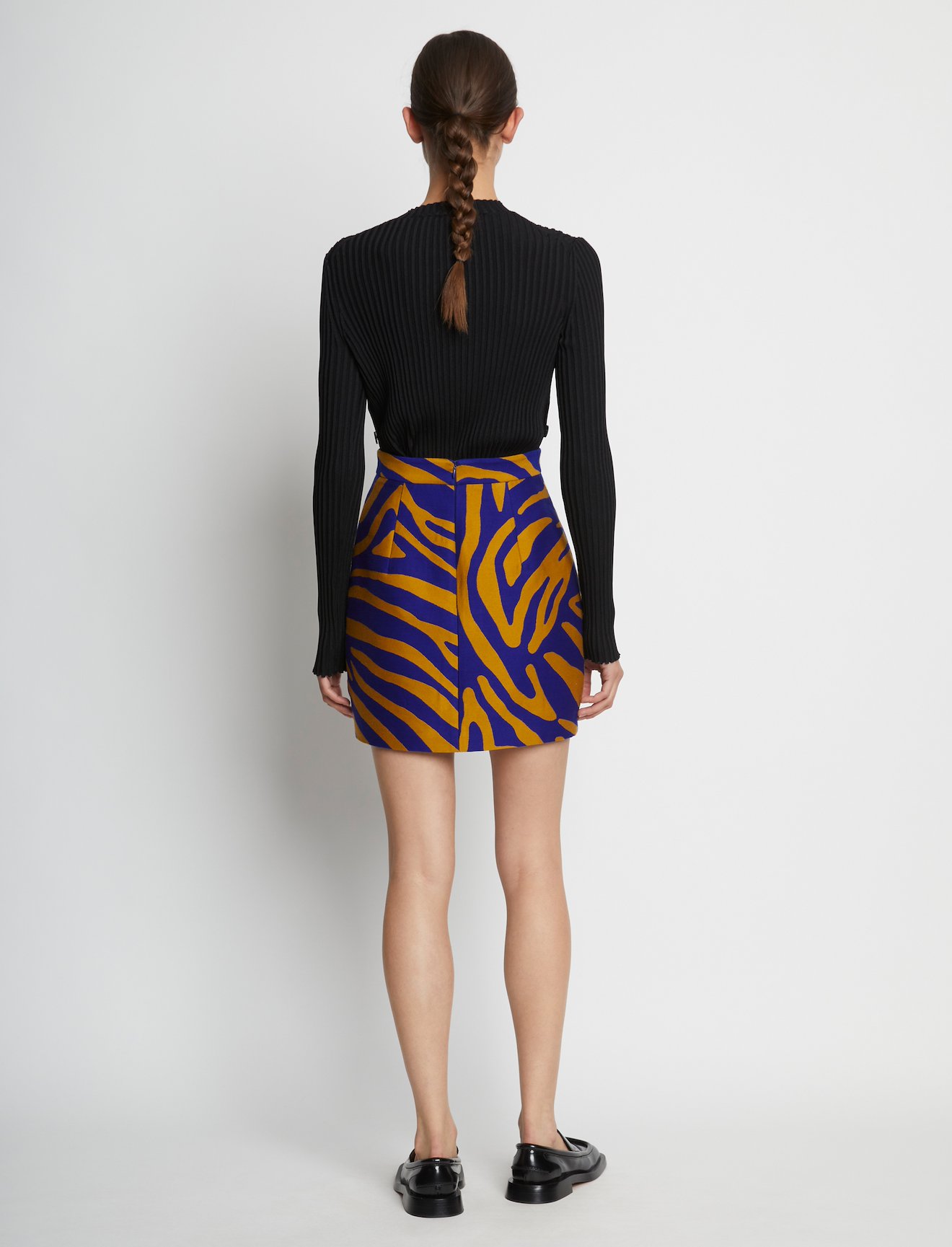 Zebra Cotton Jacquard Skirt #2