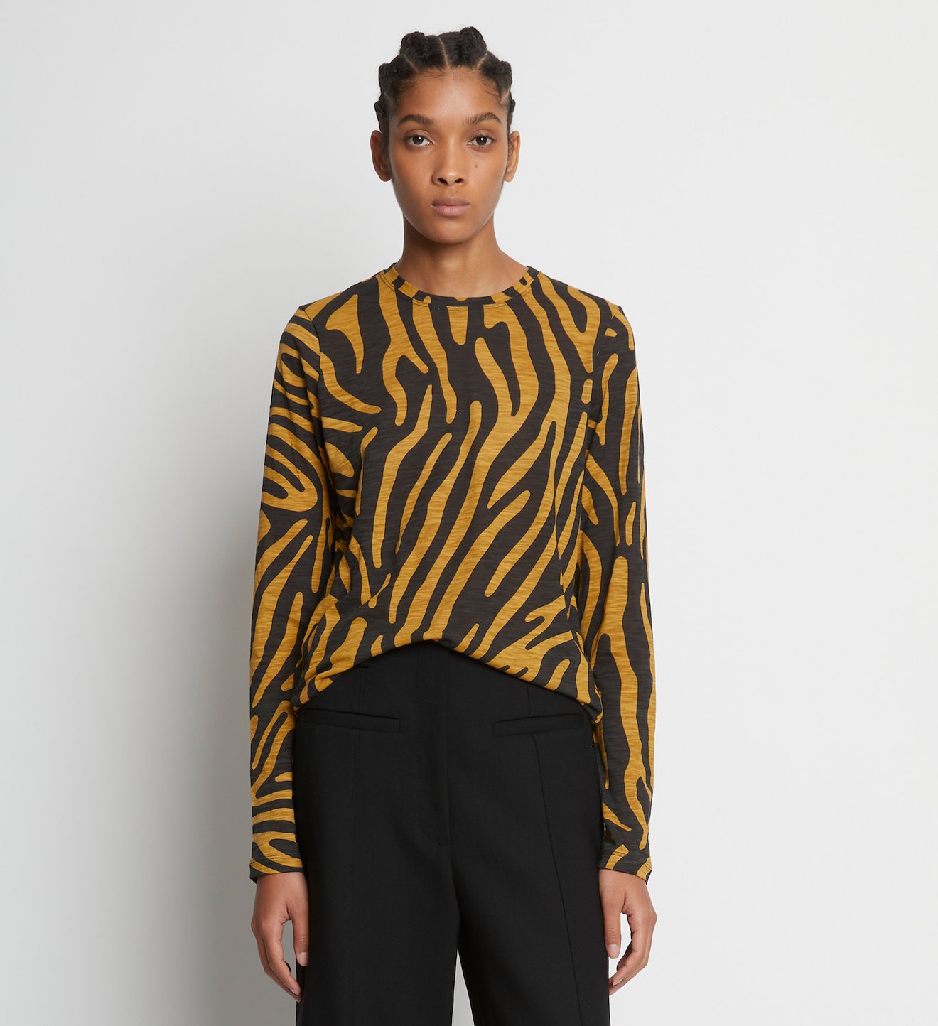 Zebra Print Long Sleeve T-Shirt