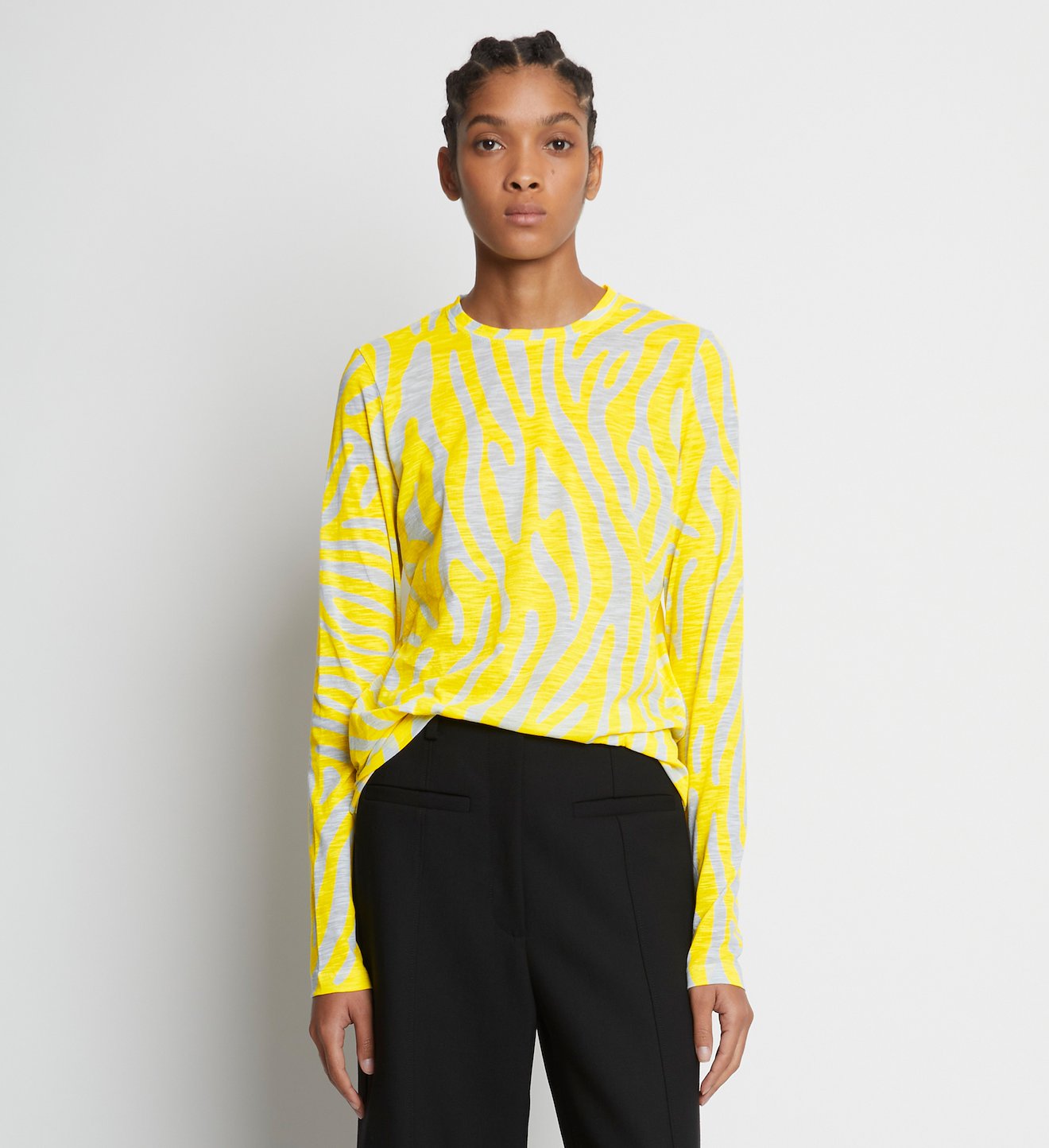 Zebra Print Long Sleeve T-Shirt
