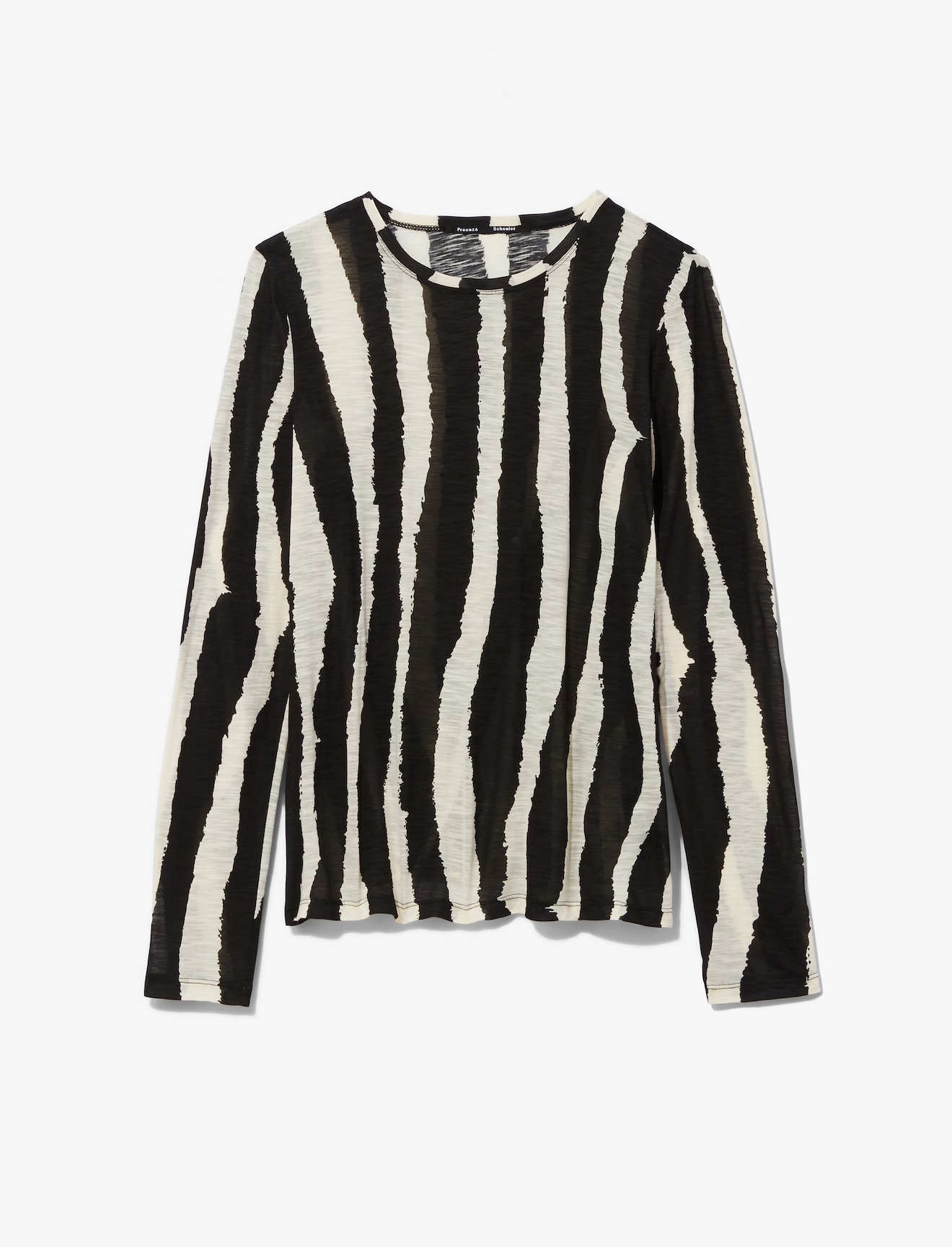 zebra striped t shirt