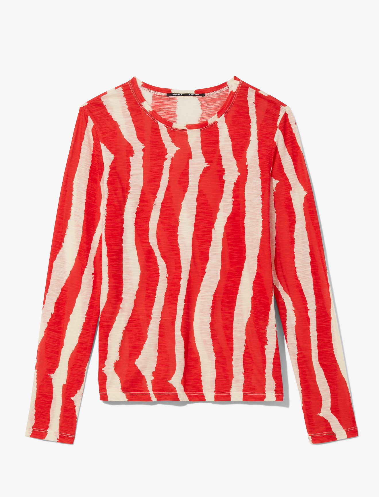 Zebra Stripe Print Long Sleeve T-Shirt #4