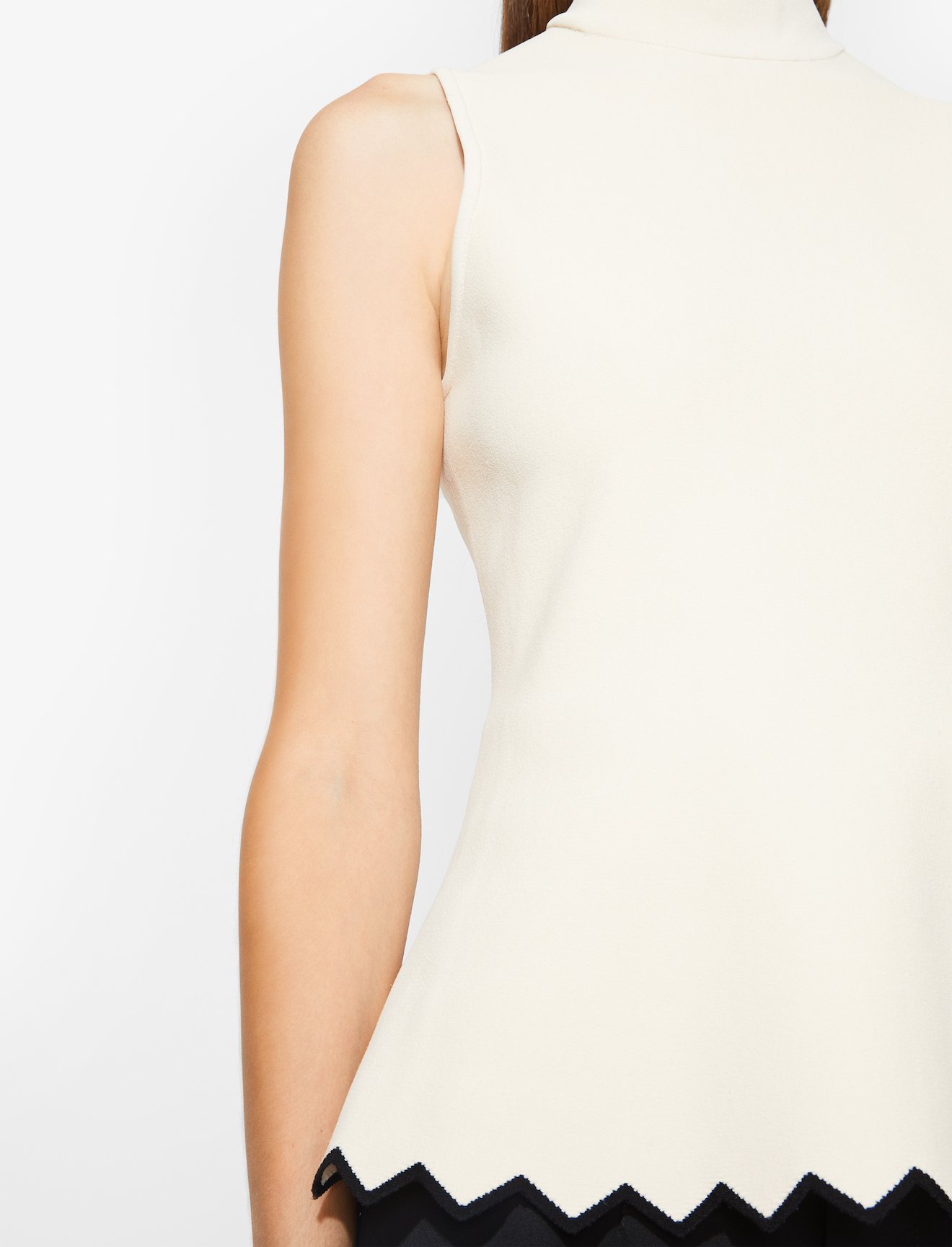 Zig Zag Knit Mockneck Top #4