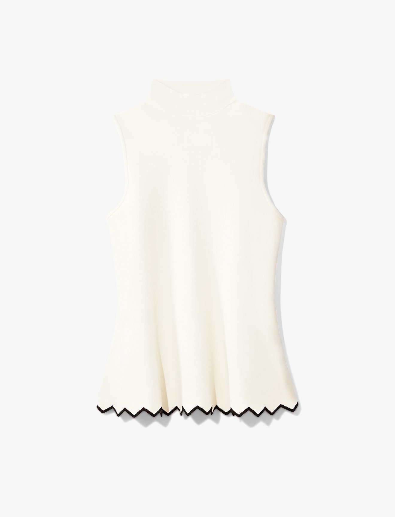 Zig Zag Knit Mockneck Top #5