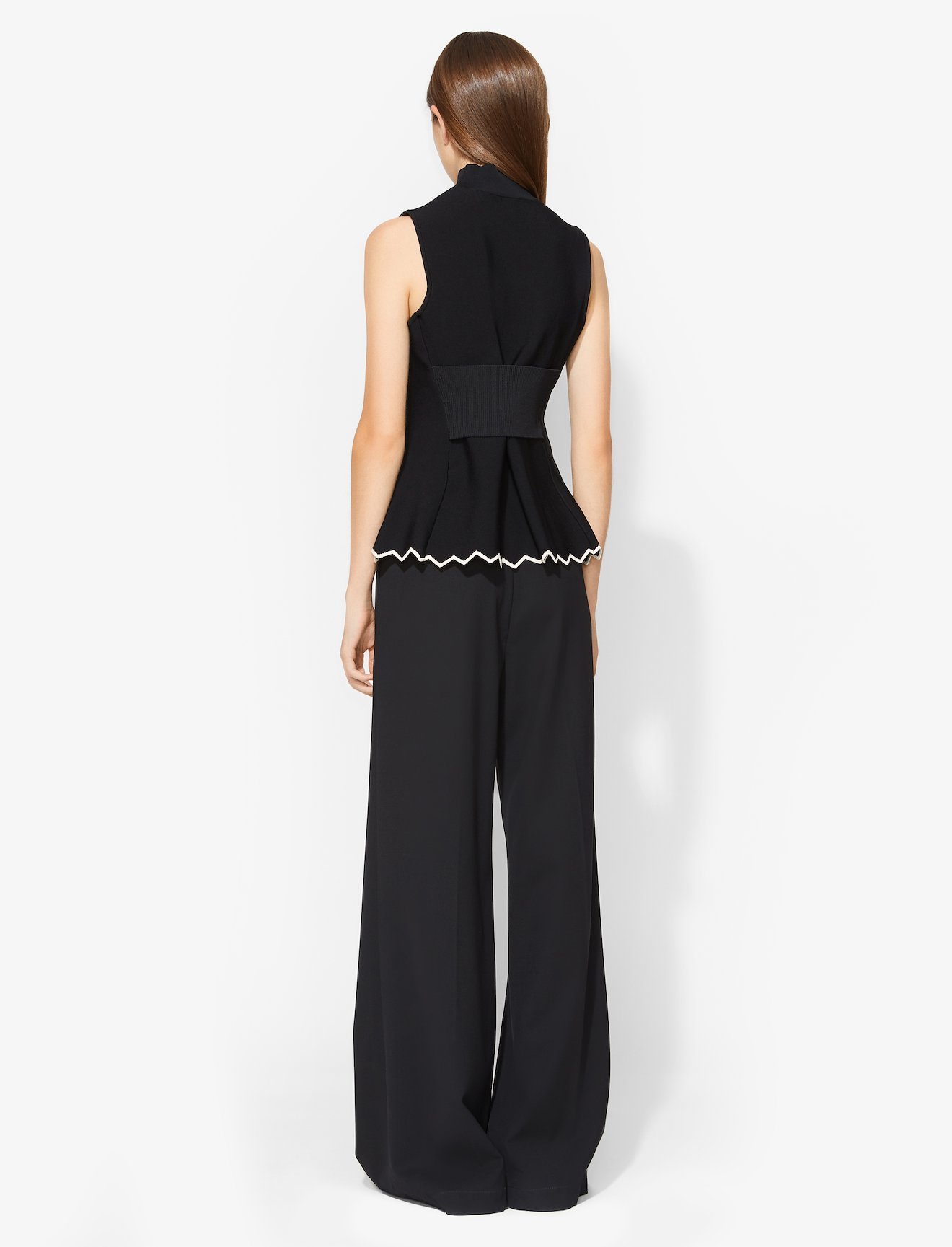 Zig Zag Knit Mockneck Top #3