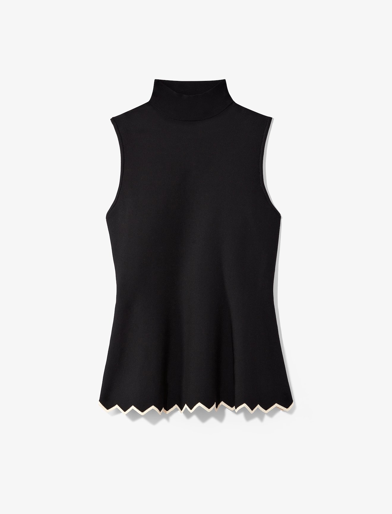 Zig Zag Knit Mockneck Top #5