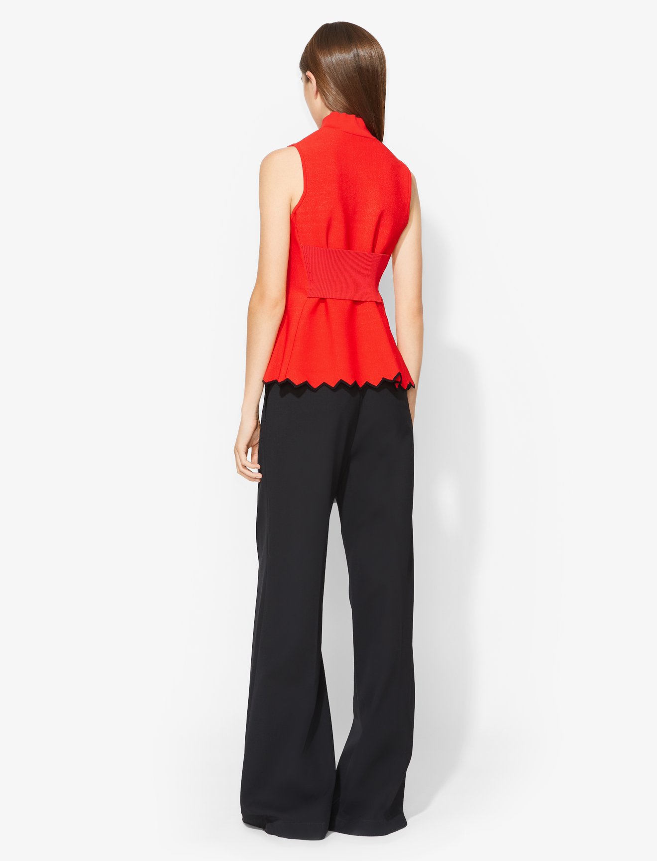 Zig Zag Knit Mockneck Top #3
