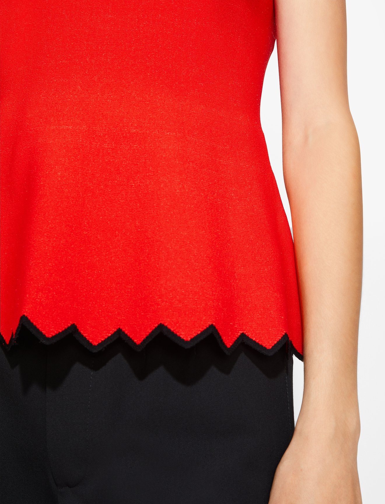 Zig Zag Knit Mockneck Top #4