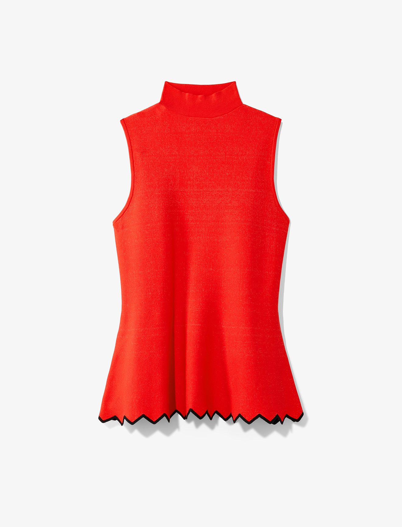 Zig Zag Knit Mockneck Top #5
