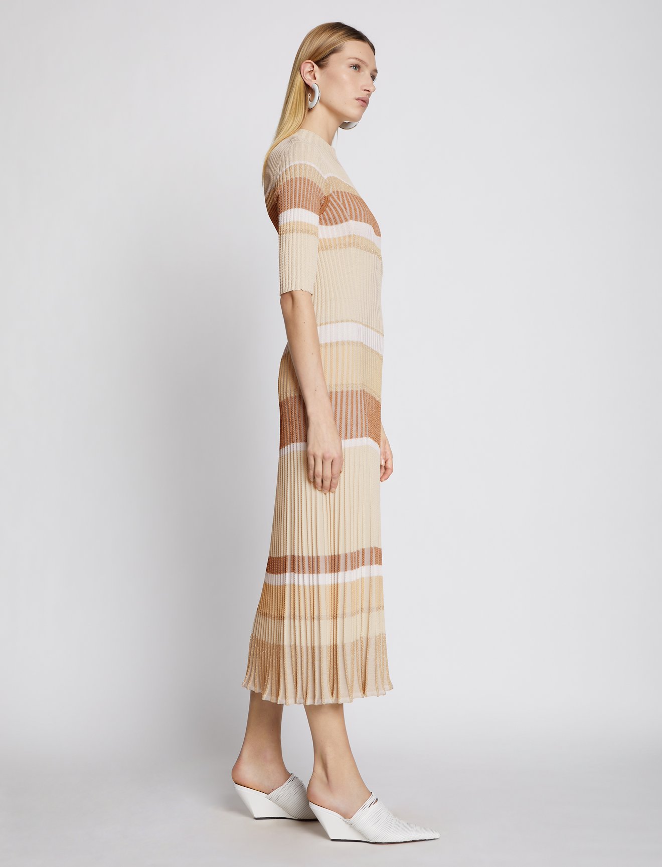 Zig Zag Stripe Knit Dress #1