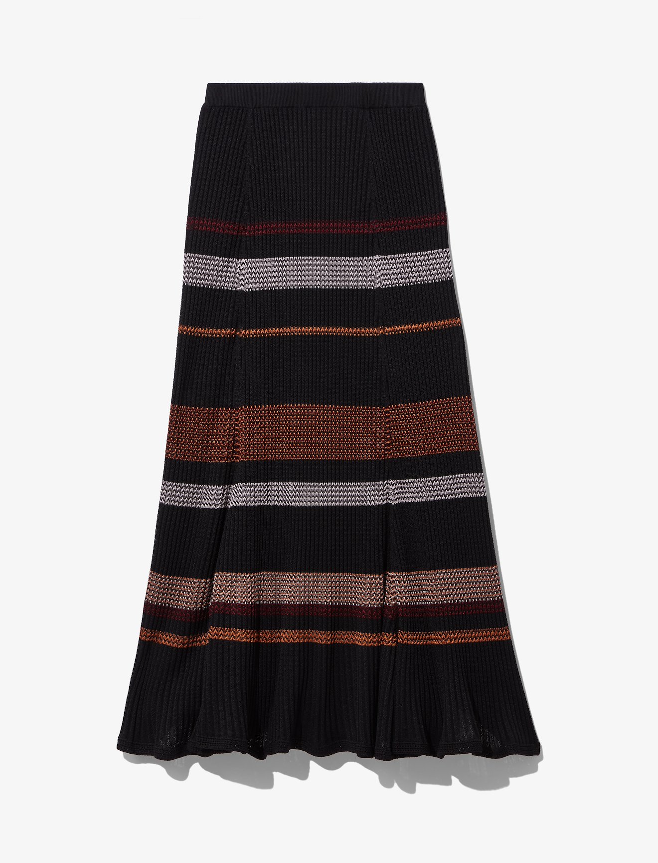 Zig Zag Stripe Knit Skirt #4