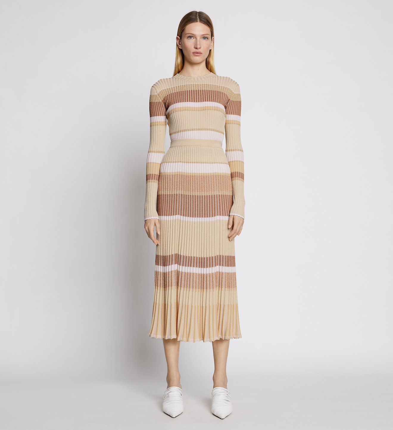 Zig Zag Stripe Knit Skirt