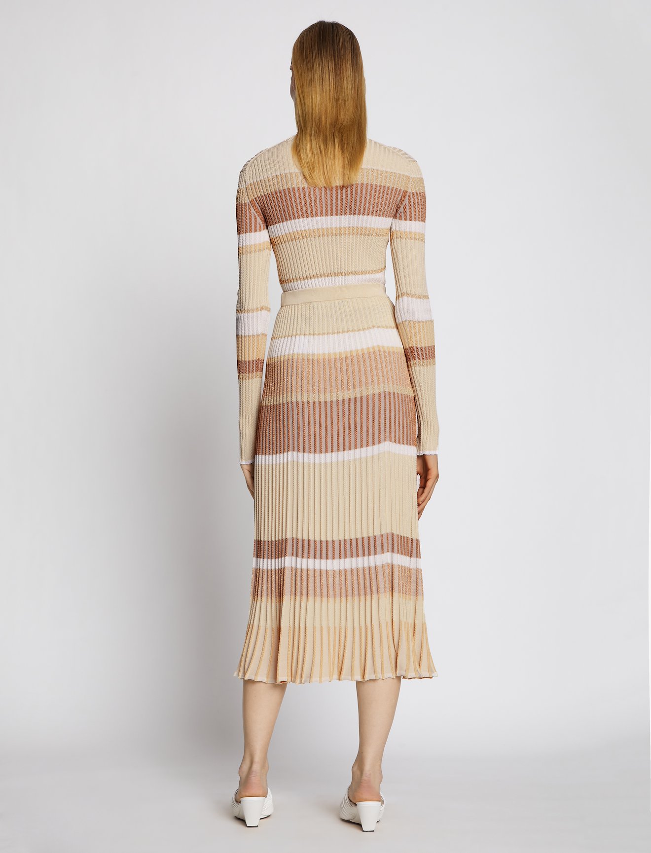 Zig Zag Stripe Knit Skirt #2