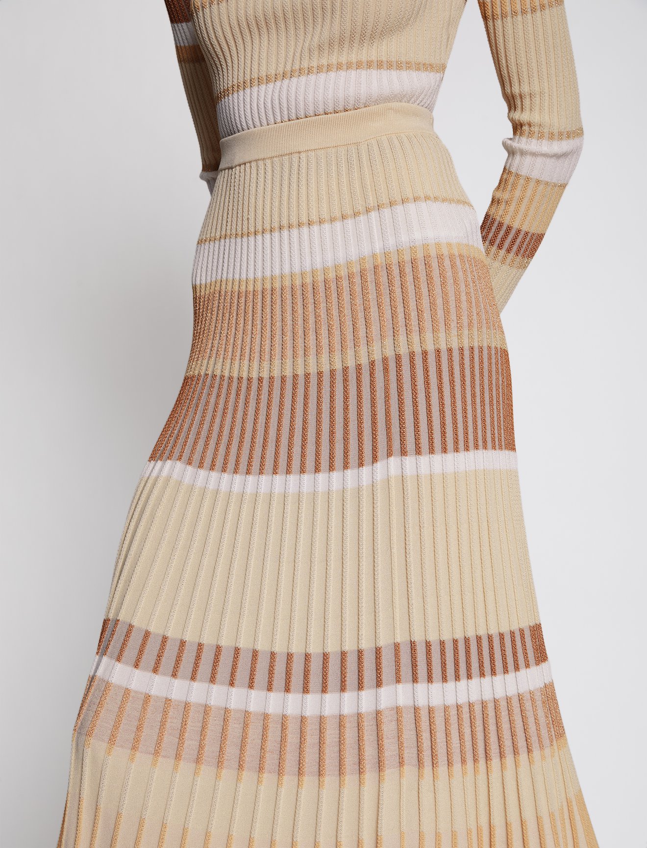 Zig Zag Stripe Knit Skirt #3
