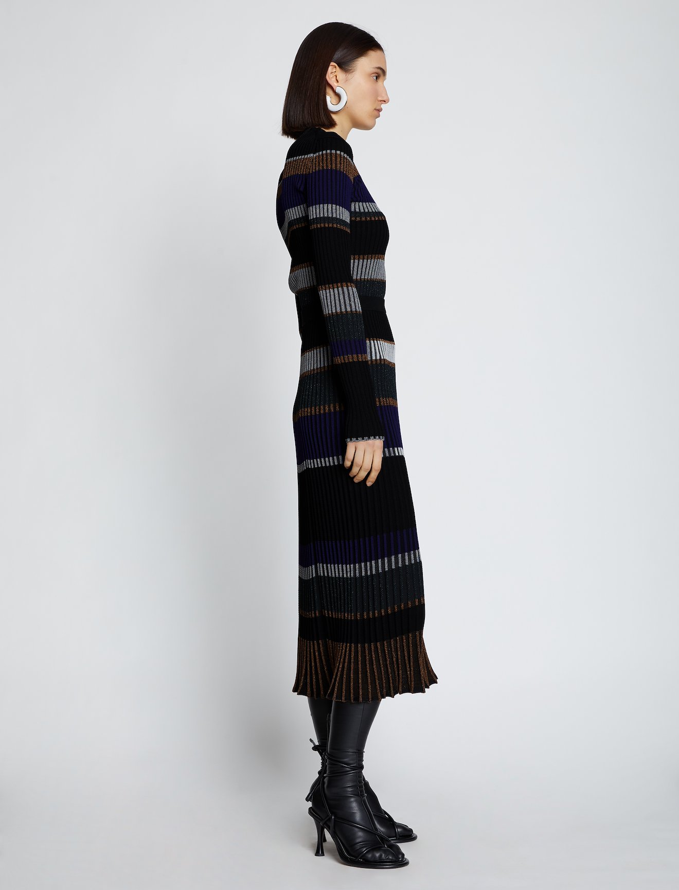 Zig Zag Stripe Knit Skirt #1