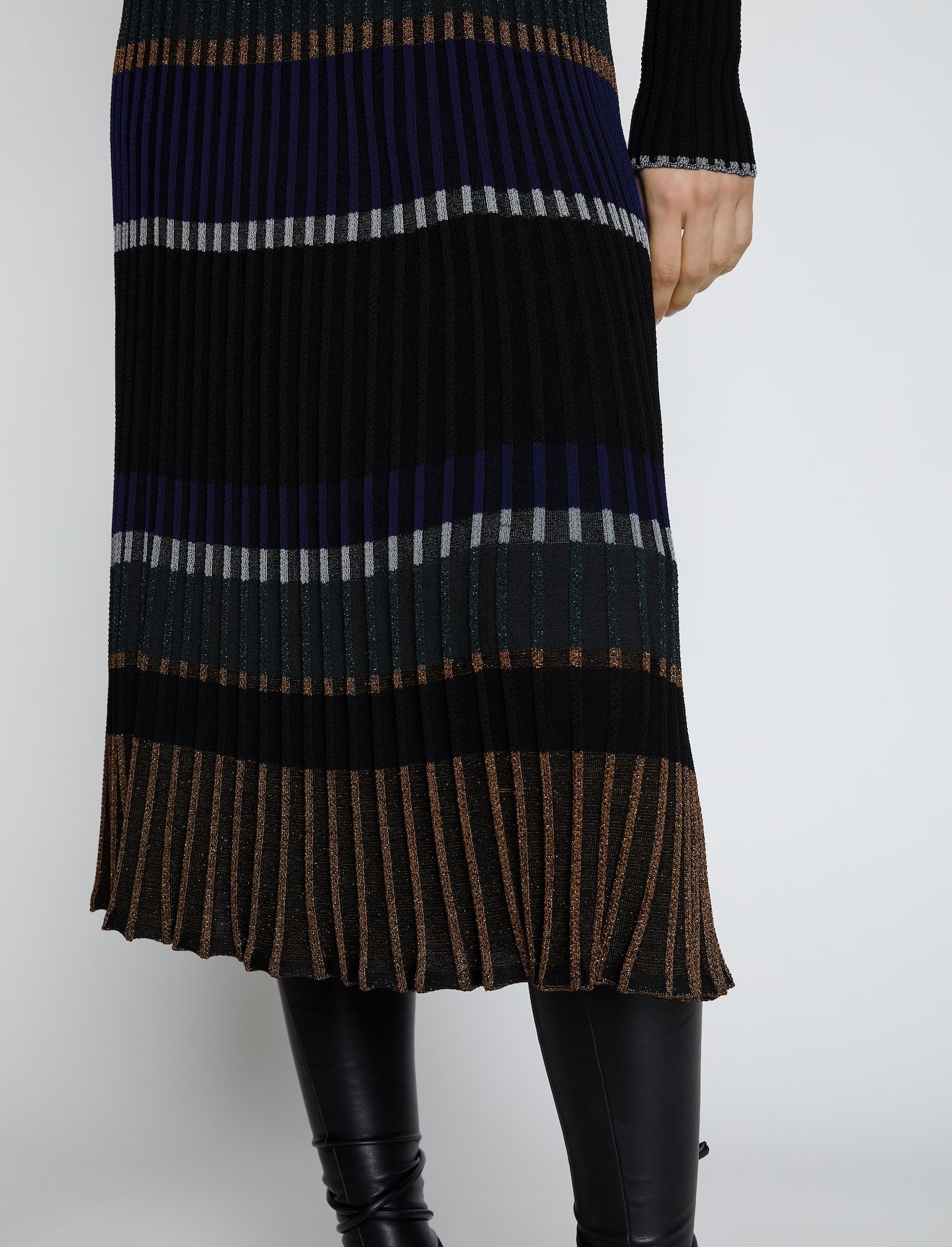 Zig Zag Stripe Knit Skirt #3