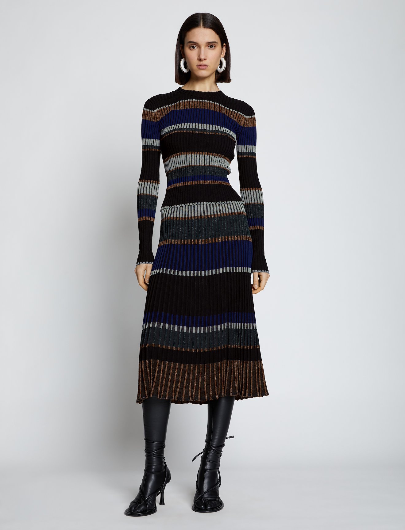 Zig Zag Stripe Knit Top #1