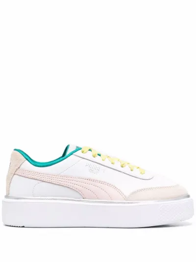 chunky colour block leather sneakers PUMA Eraldo