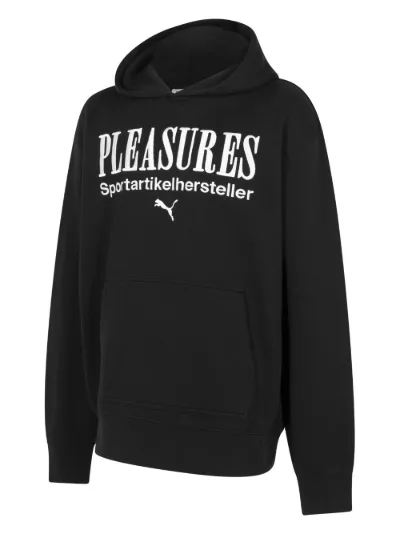 Pleasures hot sale logo hoodie