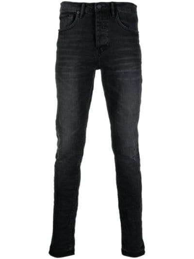Purple Brand mid-rise skinny-cut jeans - Black