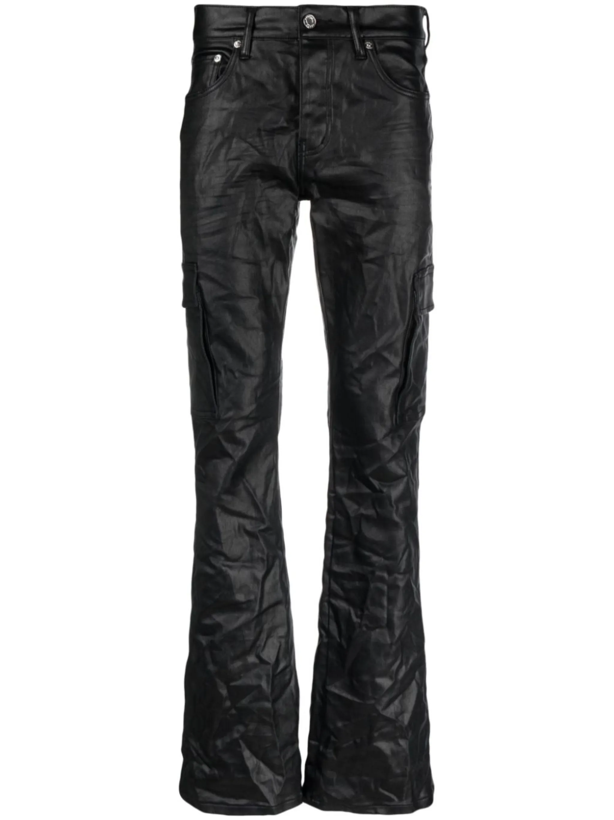 Purple Brand faux-leather bootcut trousers | Eraldo.com KM
