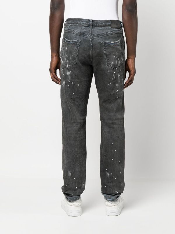 paint-splatter-effect jeans | Purple Brand | Eraldo.com