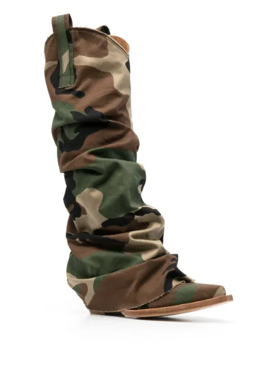 Army print boots hotsell