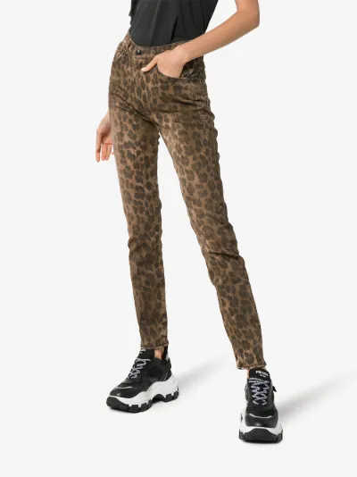 r13 leopard jeans